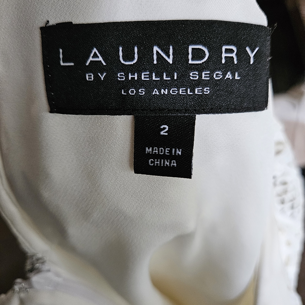 Laundry By Shelli Segal White Lace Mini Dress - Picture 5 of 5